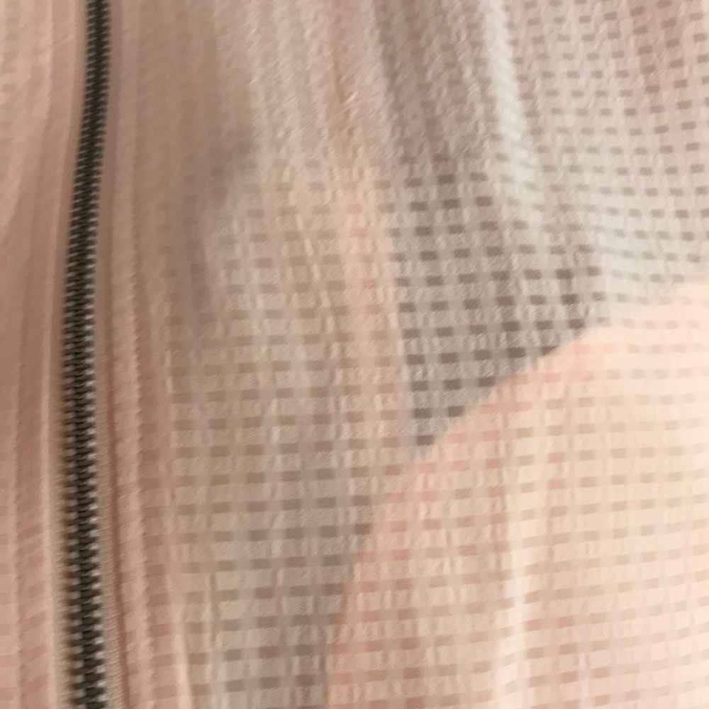 NWT Merona semisheer lightwgt peach track jacket - Picture 2 of 4